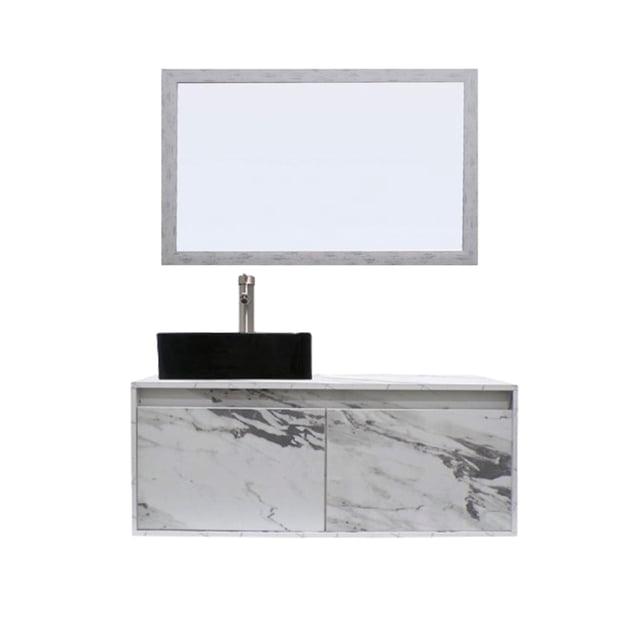 Gabinete De Baño GOVA Con Espejo Decorativo Minimalista