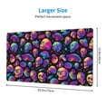 thumbnail image 2 of Cauagu Skull rainbow star mushroom for Large Mouse Pad,XXL Extended Gaming Mouse Mat Long Extended Desk Mat Big Desk Pad Mat(16 x 29.5in) for Work/Game/Office/Home, 2 of 8