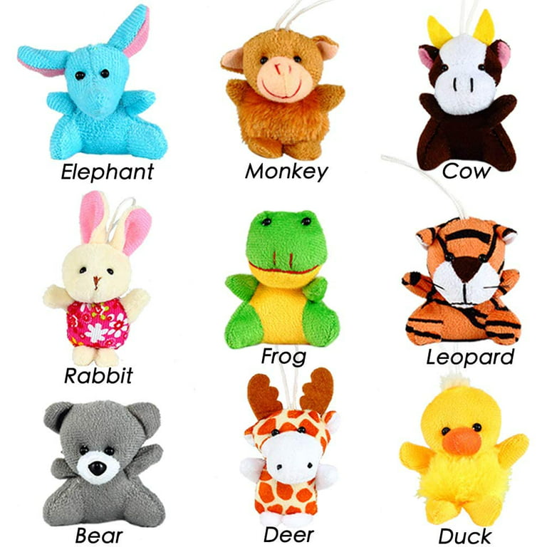 32 Pack Mini Animal Plush Toy Party Favors,Small Plush Stuffed Animals for  Birthday,Theme Party,Easter Basket Stuffers Fillers,Christmas,Classroom  Prize,Kids Valentine Gift 