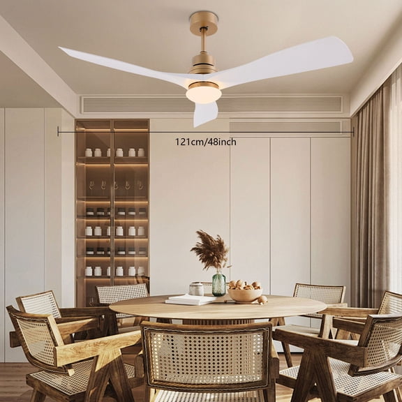 48 Inch Modern Ceiling Fan Light 4 Blades,ceiling Fan Light with Remote Control