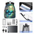 thumbnail image 4 of Fotbe Enchanted Forest Butterfly A Mochila Ligera Casual para Laptop para Hombres y Mujeres, Mochila Impermeable de Uso Diario, Mochila para Universidad, 4 of 6