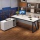 thumbnail image 5 of Work Study Office Desk Organizer Standing Ergonomic Office Desk Student Accessories Luxury Mesa Escritorio Home Furnitures My Lux Decor Round, 5 of 23