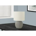 thumbnail image 4 of Lighting, 20"H, Table Lamp, Grey Concrete, Ivory / Cream Shade, Contemporary, 4 of 7