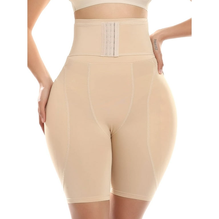 JustVH Women Girdle Body Shaper Tummy Control Removable Butt Pads Skinny  Cincher Shapewear