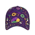 thumbnail image 2 of Haiem Mardi Gras and Donuts Baseball Cap Dad Hat Cotton Soft Adjustable Fashion Hats for Men Women Unisex Style Headwear, 2 of 9