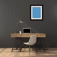 thumbnail image 3 of Grey, Jace 15x18 Black Ornate Wood Framed with Double Matting Museum Art Print Titled - Patterns Blue, 3 of 4