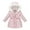 Pink, variant on Spazoro Kids Girls Jackets, Fall Winter Zipper Long Sleeve Hooded Warm Coats for Child Girls Boys Black Size 5 T
