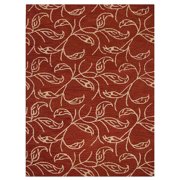 Rugsotic Carpets Hand Tufted Wool Eco-Friendly 5'x8' Rectangle Red Beige Floral Modern High Pile Thick Handmade Anti Skid Indoor Area Rug K00726