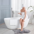 thumbnail image 6 of Wowow Brass Freestanding Bathtub Faucet Single-Handle Floor Mount Claw Foot Tub Faucet with Hand Shower in Brushed Nickel, 6 of 8