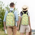 thumbnail image 4 of Disketp St Patrick's Day1 print Canvas Backpack Lightweight Travel Daypack Student Rucksack Laptop Backpack-Medium, 4 of 5