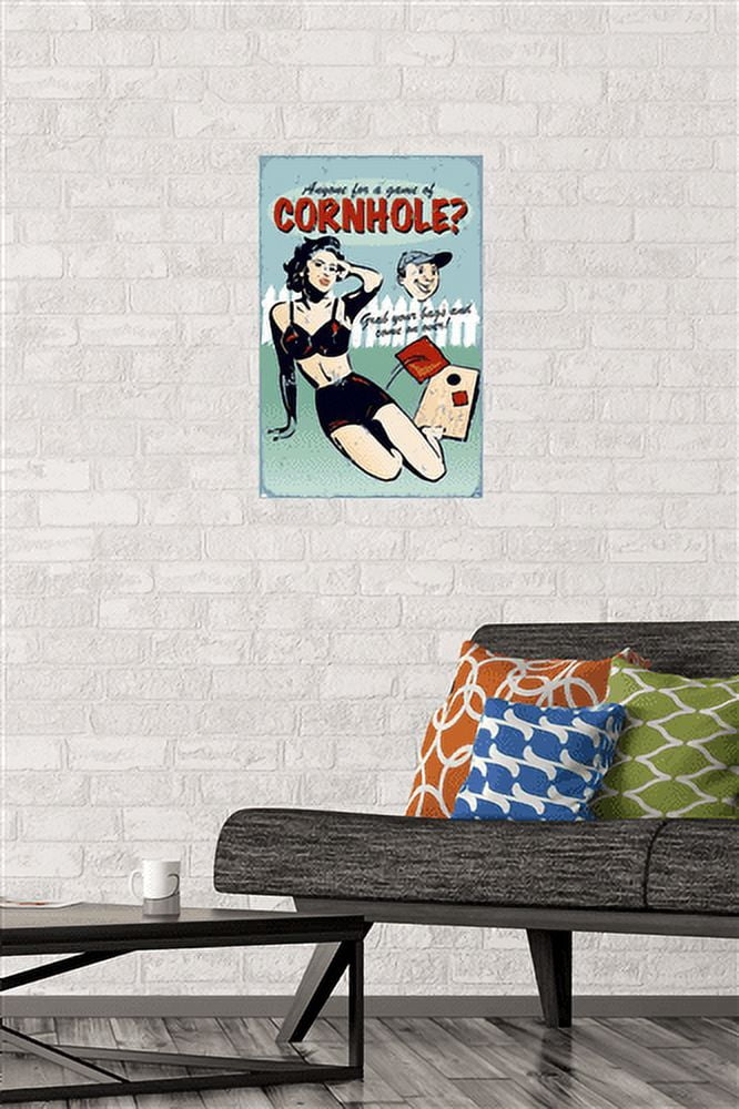 Anyone for Cornhole Wall Poster, 14.725" x 22.375"