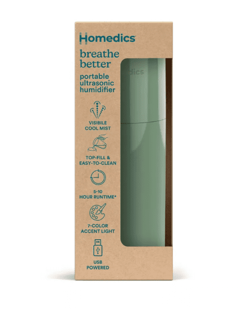 HoMedics Portable Ultrasonic Humidifier