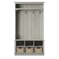 thumbnail image 6 of Twin Star Home 40" Hall Tree with Open Storage and Included Baskets, Fairfax Oak, 6 of 10