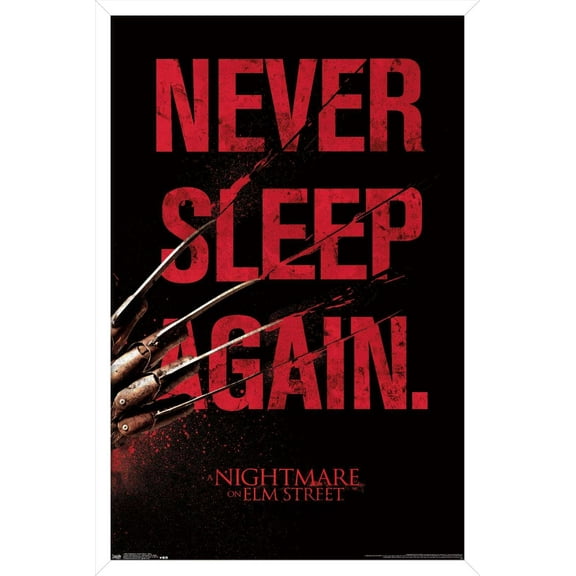 A Nightmare on Elm Street - Sleep Wall Poster, 22.375" x 34", Framed