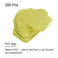thumbnail image 2 of Uxcell Blank Waterproof Eyelet Hole Plastic Tags for Product Tags,2x3cm/0.79x1.18" Pack of 200,Yellow, 2 of 6