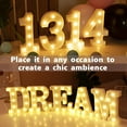 thumbnail image 6 of Light Up LED Letters Lights Sign 26 Alphabet and 10 Number Big Lights Letter for Party Birthday Bar Battery Powered Christmas Decor Letter Lights (Warm White), 6 of 6