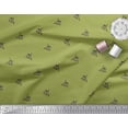 thumbnail image 3 of Soimoi Japan Crepe Satin Fabric Dot & Owl Bird Print Sewing Fabric Yard 42 Inch Wide, 3 of 3