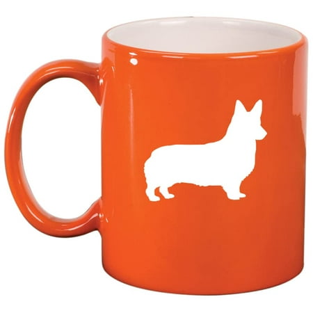 

Corgi Ceramic Coffee Mug Tea Cup Gift for Her Him Women Men Wife Husband Mom Dad Friend Coworker Daughter Son Birthday Housewarming Cute Pembroke Welsh Dog Lover (11oz Orange)