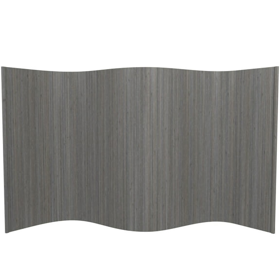 4 ft. Short Bamboo Wave Screen - Grey