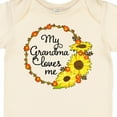 thumbnail image 4 of Inktastic My Grandma Loves Me with Sunflower Wreath Boys or Girls Baby Bodysuit, 4 of 5