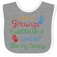 thumbnail image 3 of Inktastic Welder Like Daddy Boys or Girls Baby Bib, 3 of 4
