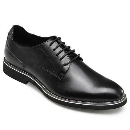 

CMR CHAMARIPA Mens Elevator Dress Shoes Calfskin Leather Derby Shoes For Men Taller 1.95