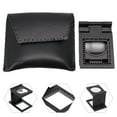 thumbnail image 3 of 10X Folding Metal Linen Tester Cloth Magnifier Printers Loupe W/ 2 Led Metal Magnifiers Cloth Thread Counter Magnifier, 3 of 9