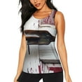 thumbnail image 1 of Balery Rustic Door Handle Closeup Camiseta sin mangas estampada ligera para mujer, tops de entrenamiento sin mangas, camisetas de yoga transpirables de secado rápido.-Small, 1 of 7