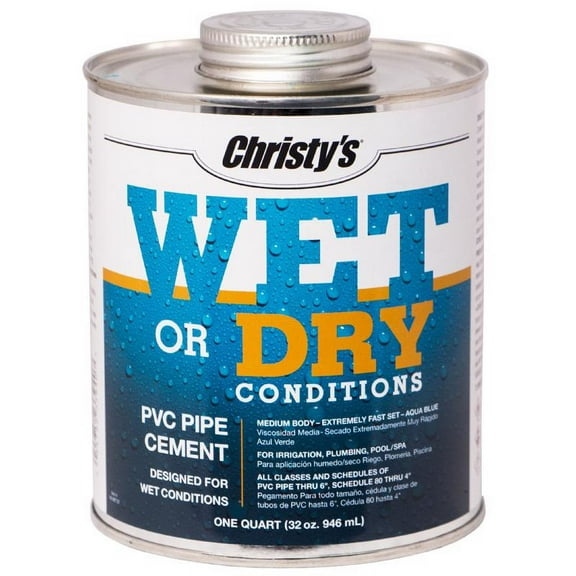 Christys 4614335 Cement for PVC  4 oz - Blue