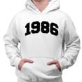 thumbnail image 2 of 1986 College Style Hoodie Sweatshirt Unisex 3X-Large White, 2 of 5