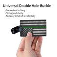 thumbnail image 3 of Thin Green Line Flag Luggage Tag Name Id Card Suitcase Labels Identifiers Pvc Baggage Tags, 3 of 6
