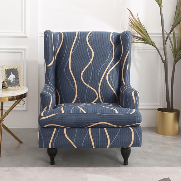 para sils con respaldo gruesas, sillón de a, sillón, sofá, funda estampada, decorativa, extraíble, antideslizante, , para de rayas Yotijar funda de sofá