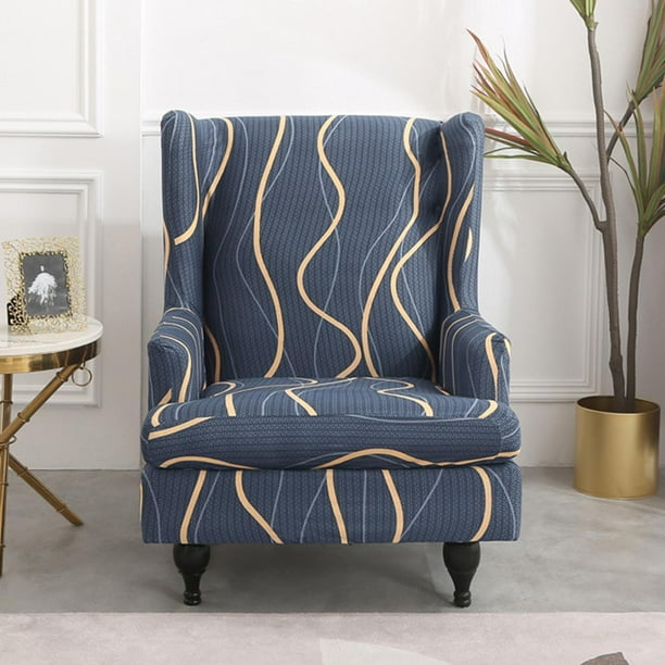 para sils con respaldo gruesas, sillón de a, sillón, sofá, funda estampada, decorativa, extraíble, antideslizante, , para de rayas Yotijar funda de sofá