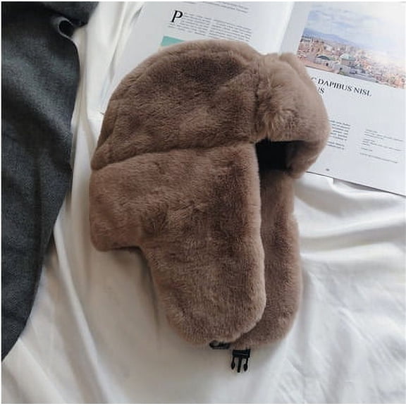 COCOpeaunt Womens Hat Winter HaTt Ushanka Hat for Female Thicken Cold Cap Warm Hat Windbreak Hat Warm Hat Pilot Cap Hat with Earflaps