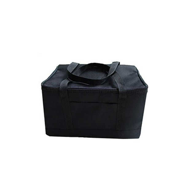 Injueey Bolsas aisladas, contenedor de comida de mano a prueba de fugas, Camping, Picnic, engrosamiento, mantenimiento fresco, bolsa de almuerzo, Organizadores de utensilios de cocina Negro 35*22*22 Injueey HA071490-07