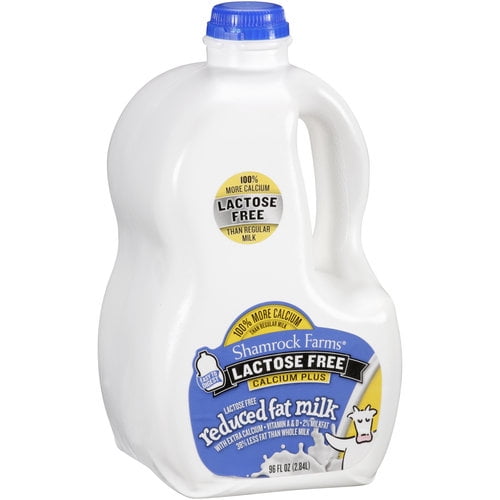 Shamrock Farms Calcium Plus Lactose Free Reduced Fat Milk 96 Oz Walmart Com Walmart Com