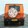 thumbnail image 6 of Fuzoiu Gnomes Merry Christmas Print Universal Spare Tire Cover with Buckle Strap, Waterproof Wheel Covers for Jeep, Trailer, RV, Truck and All Car-16 inch, 6 of 6