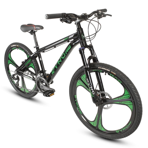 Bicicleta R26 Aluminio 3x8 Vel Rin Aspas Freno Disco Verde