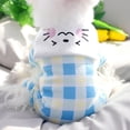 thumbnail image 2 of Camisa a cuadros para cachorros, sección de primavera fina, ropa para perros, chaleco transpirable de peluche que jersey de oso, ropa suave para mascotas de cuatro patas M, 2 of 4