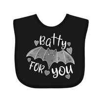 Inktastic Batty for You Pink Valentine Bat Boys or Girls Baby Bib