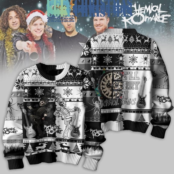 My Chemical Romance We& 8217 ll Carry On Christmas Ugly Sweater
