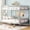 Silver, variant on Contemporary Iron Full Over Full Bunk Bed / Matches Well with Home Decor