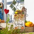 thumbnail image 6 of Welcome Fall Pumpkin Sunflower Decorative Garden Flag, Autumn Eucalyptus Leaves Flower Farmhouse Seasonal Yard Outside Decorations, Thanksgiving Outdoor Small Home Decor Double Sided 12x18, 6 of 6
