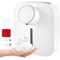 thumbnail image 2 of Dispensador automático de jabón montado en la pared, dispensador de desinfectante de manos sin contacto, unidad de temperatura digital, impermeable, sensor inteligente, dispensador de espuma USB, 2 of 5