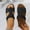Black, variant on Under $15 Sandals Women, Xunlbb Women's Fashion Casual Summer New Thick-Soled Slippers Fish Mouth I-Shaped Thick-Soled Slippers(Black,Size:36)