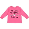 thumbnail image 3 of Inktastic My Great Grandma Loves Me Heart Great Grandchild Boys or Girls Long Sleeve Toddler T-Shirt, 3 of 5