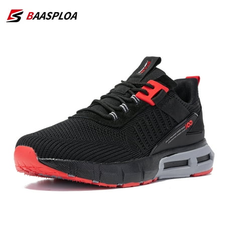

Baasploa Men‘s Sneakers Lightweight Running Shoes Sport Shoes Breathable Walking Shoes Non-Slip Outdoor Casual Sneakers