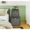 thumbnail image 4 of Home Decorative Mandalay Square Tweed Storage Trunks, 4 of 5