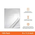 thumbnail image 2 of Basics Clear Thermal Laminating Plastic Paper Laminator Sheets, 9 x 11.5-Inch, 200-Pack, 3mil, 2 of 4