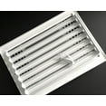 thumbnail image 5 of 12"x 8" (Duct Opening Size) 3-Way Stamped Face Steel Ceiling/sidewall Air Supply Register - Vent Cover - Actual Outside Dimension 13.75" X 9.75", 5 of 6